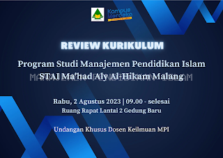 Review Kurikulum Prodi Manajemen Pendidikan Islam