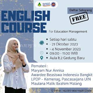 English Course For Education Management