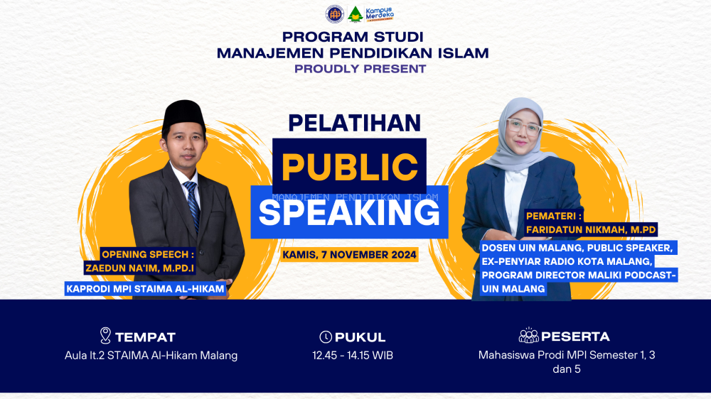 Prodi MPI Sukses Menyelenggarakan Kegiatan Pelatihan Public Speaking